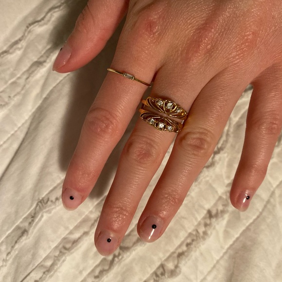 •Vintage Gold Plated Ring Set• - Picture 3 of 3